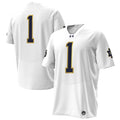 Notre Dame Fighting Irish Premier Football Jersey - White product image 1, provided for visual reference and product detail