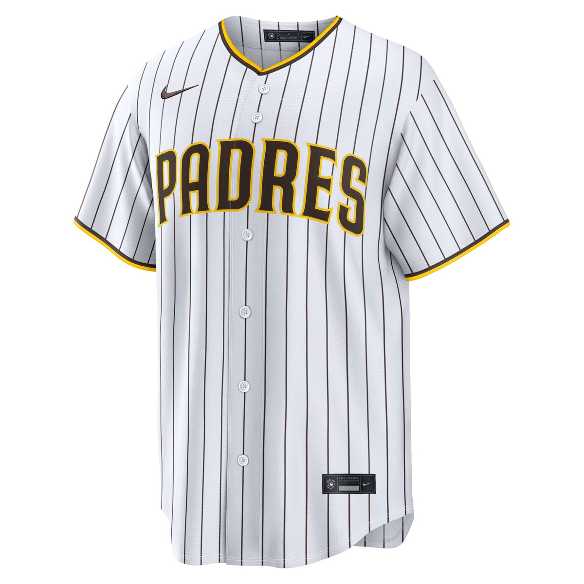 San Diego Padres Jackson Merrill White Home Replica Player Jersey product image 5, provided for visual reference and product
