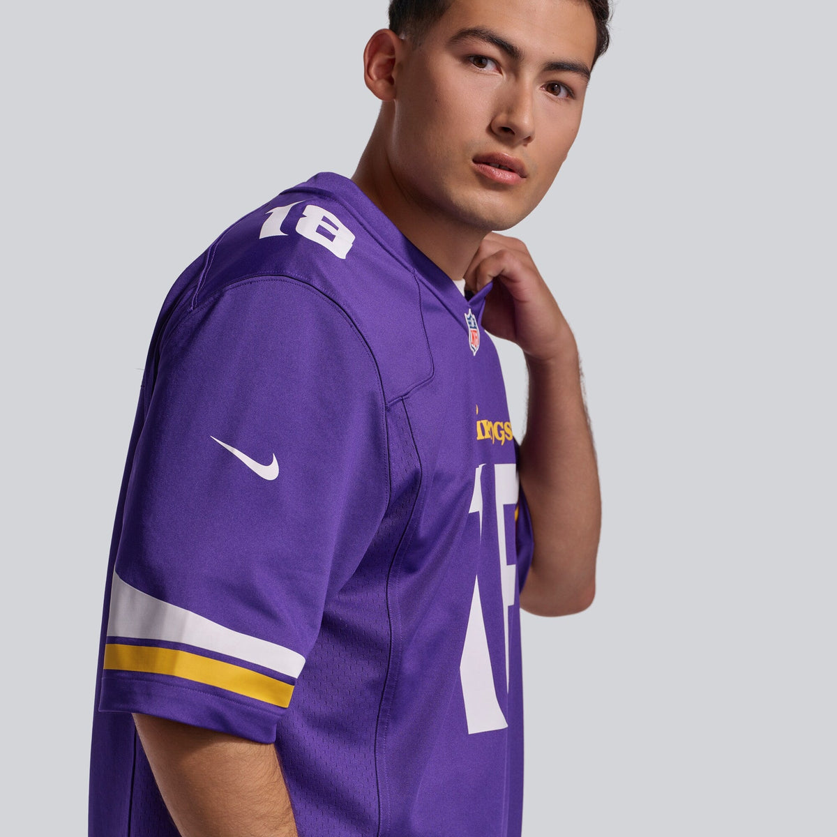 Minnesota Vikings Justin Jefferson Purple Player Game Jersey product image 10, provided for visual reference and product