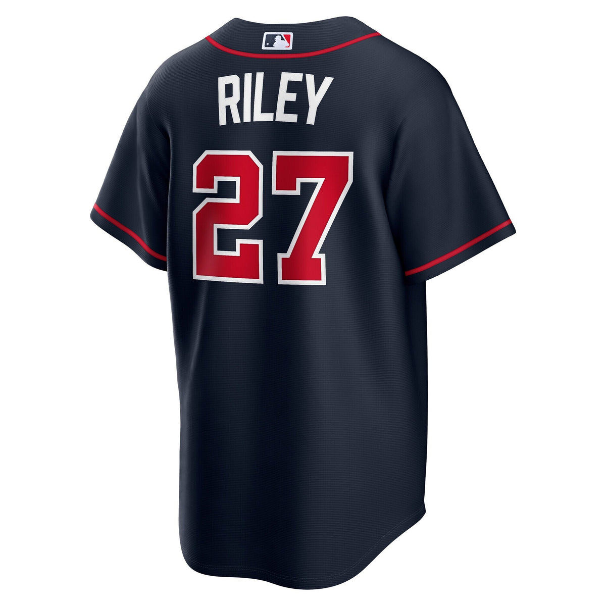 Atlanta Braves Austin Riley Navy Alternate Replica Jersey product image 4, provided for visual reference and product detail