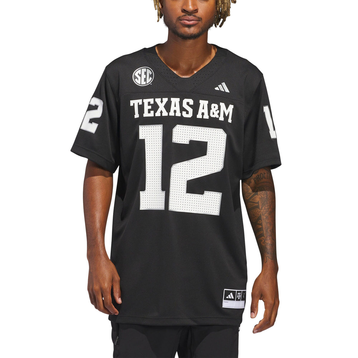 Texas A&M Aggies Alternate Premier Strategy Jersey - Black product image 4, provided for visual reference and product detail