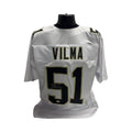 Jonathan Vilma New Orleans Saints Autographed White Jersey JSA product image 1, provided for visual reference and product