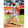 Zac Gallen Autographed Arizona Diamondbacks Stride Vertical 11x14 Photo JSA product image 1, provided for visual reference