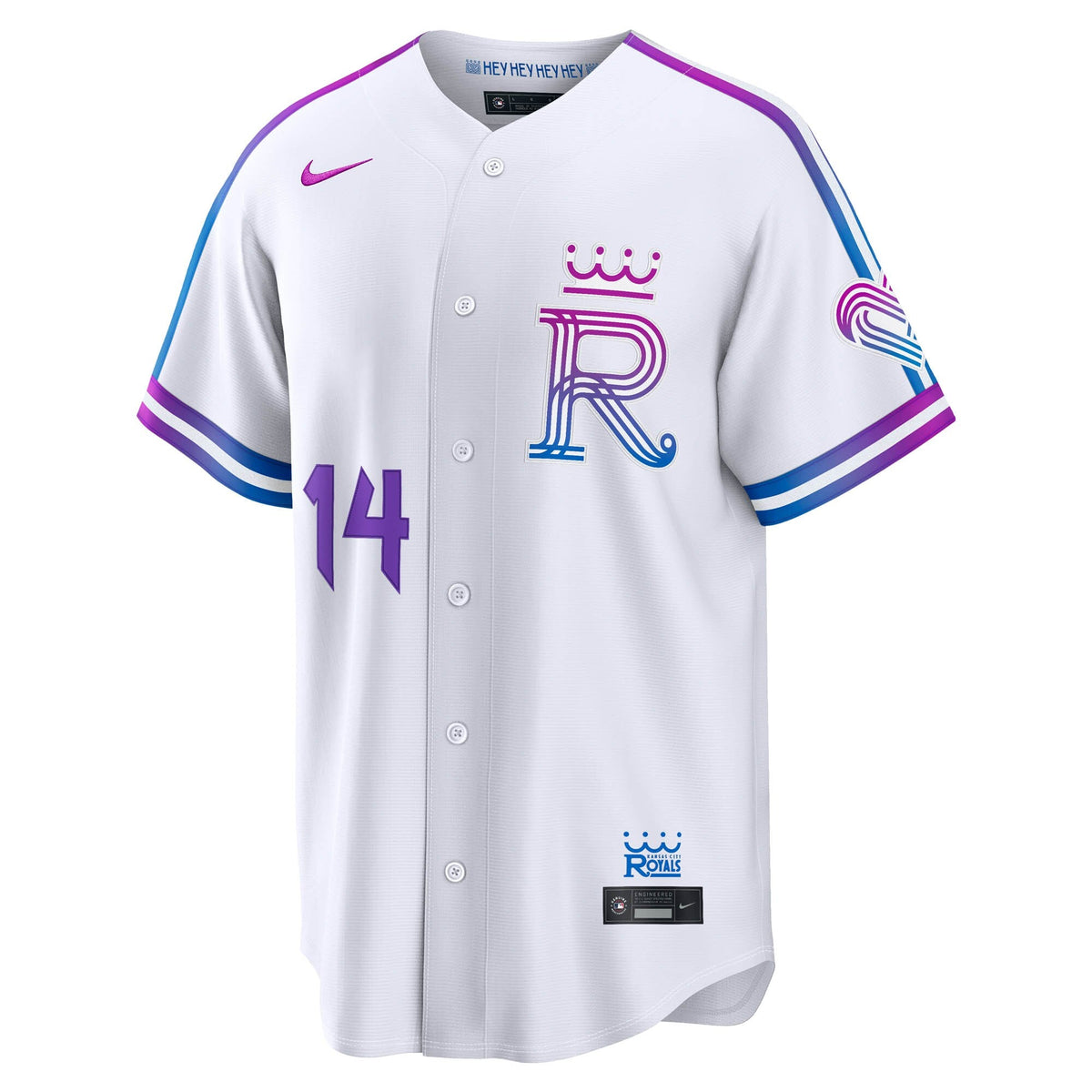 Kansas City Royals Jac Caglianone White 2026 City Connect Stadium Jersey product image 3, provided for visual reference and