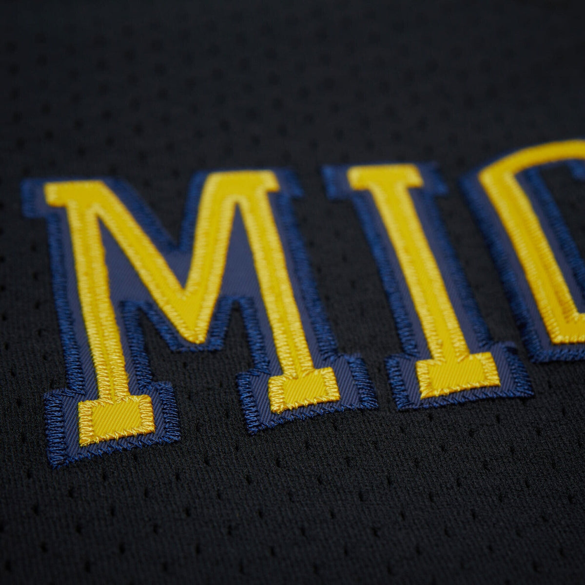 Michigan Wolverines On The Clock Full-Button Fashion Jersey - Black product image 5, provided for visual reference and