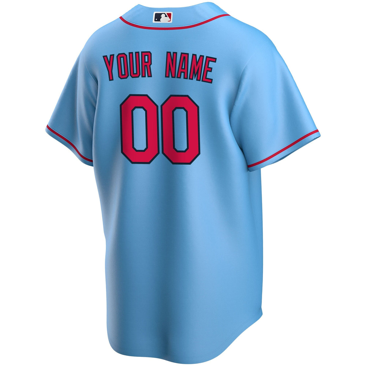 St. Louis Cardinals Light Blue Alternate Replica Custom Jersey product image 4, provided for visual reference and product