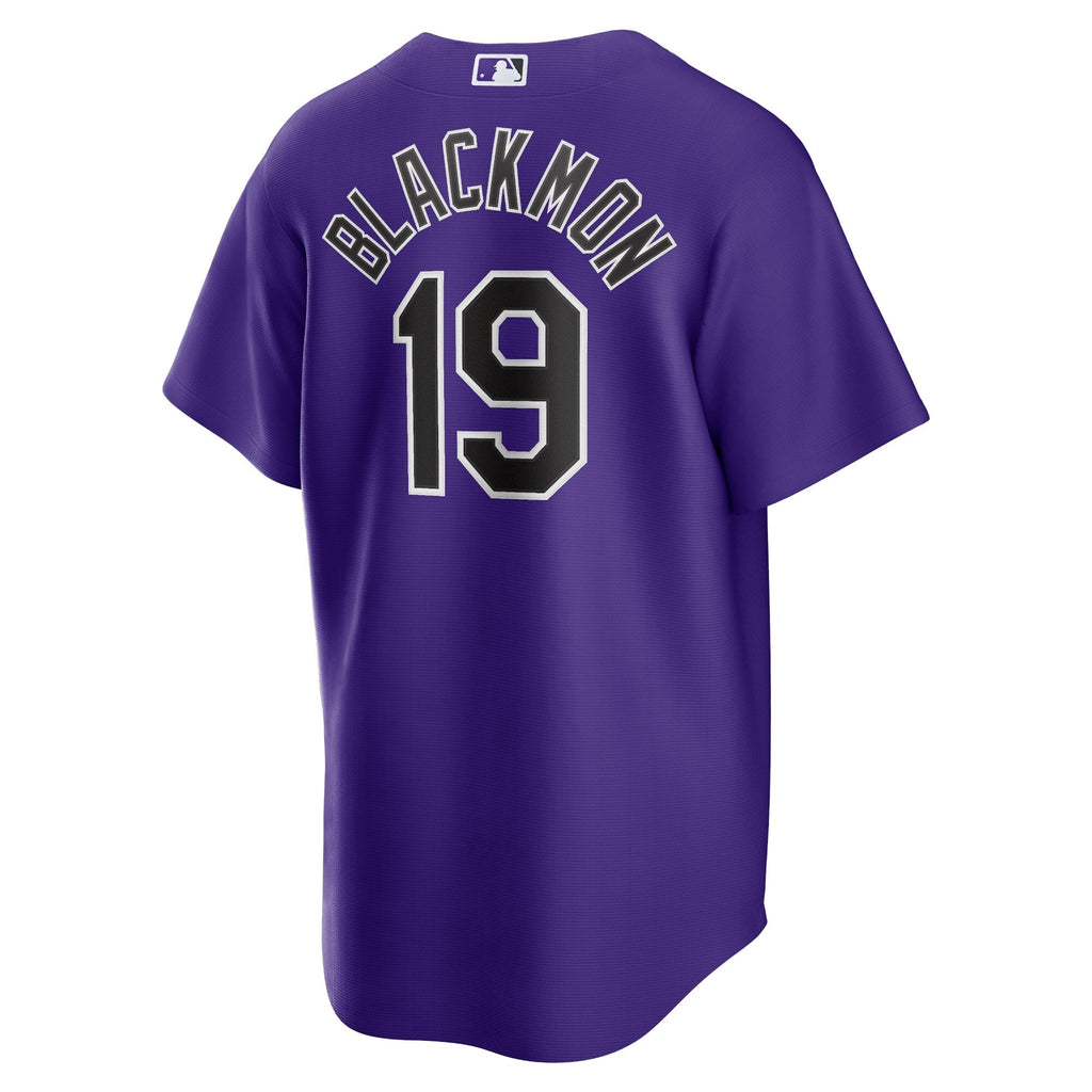 Colorado Rockies Charlie Blackmon Purple Alternate Replica Player Name Jersey product image 4, provided for visual reference