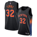 New York Knicks Statement Edition Jersey - Black - Karl-Anthony Towns product image 1, provided for visual reference and