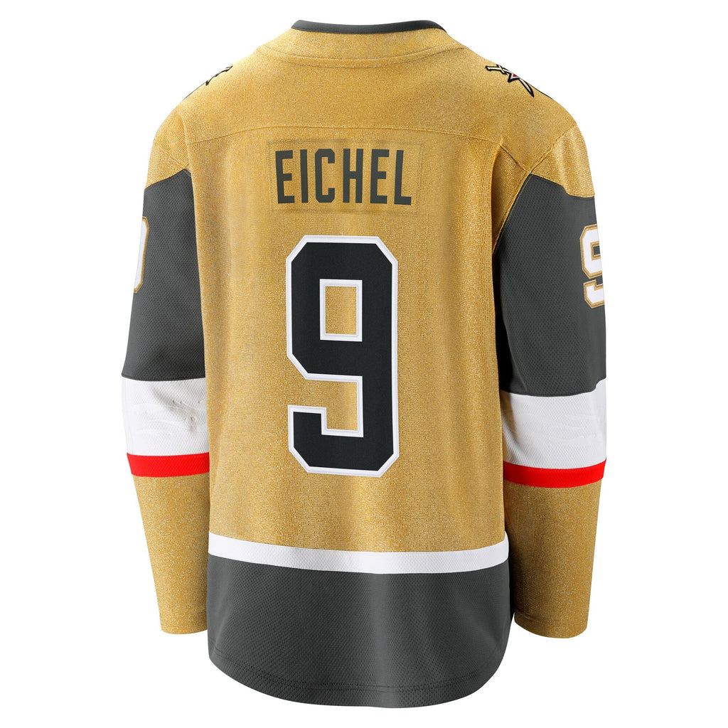 Vegas Golden Knights Jack Eichel Gold Home Breakaway Jersey product image 4, provided for visual reference and product