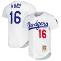 Los Angeles Dodgers Hideo Nomo White Cooperstown Collection Authentic Jersey product image 1, provided for visual reference