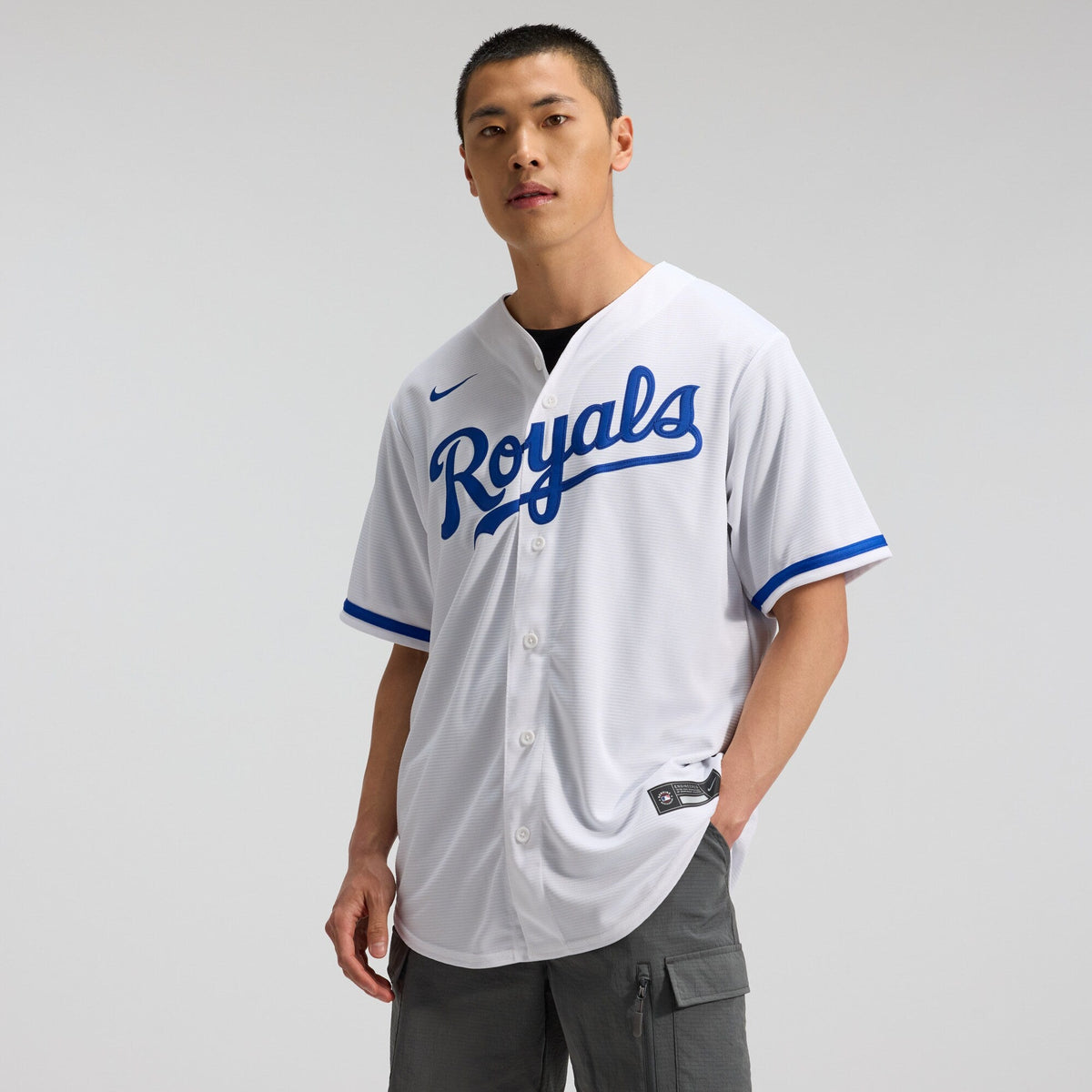 Kansas City Royals Bobby Witt Jr. White Home Replica Player Jersey product image 3, provided for visual reference and