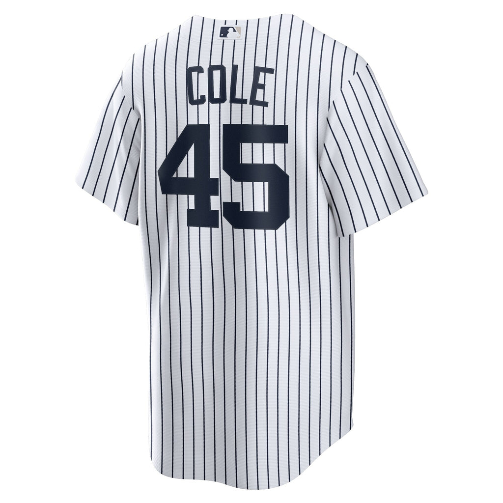 New York Yankees Gerrit Cole White Home Replica Player Name Jersey product image 4, provided for visual reference and
