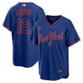 New York Mets Francisco Lindor Royal Alternate Replica Jersey product image 1, provided for visual reference and product
