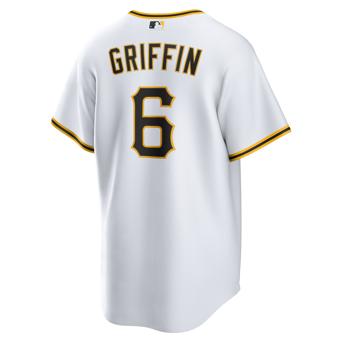 Pittsburgh Pirates Konnor Griffin White Home Replica Jersey product image 4, provided for visual reference and product