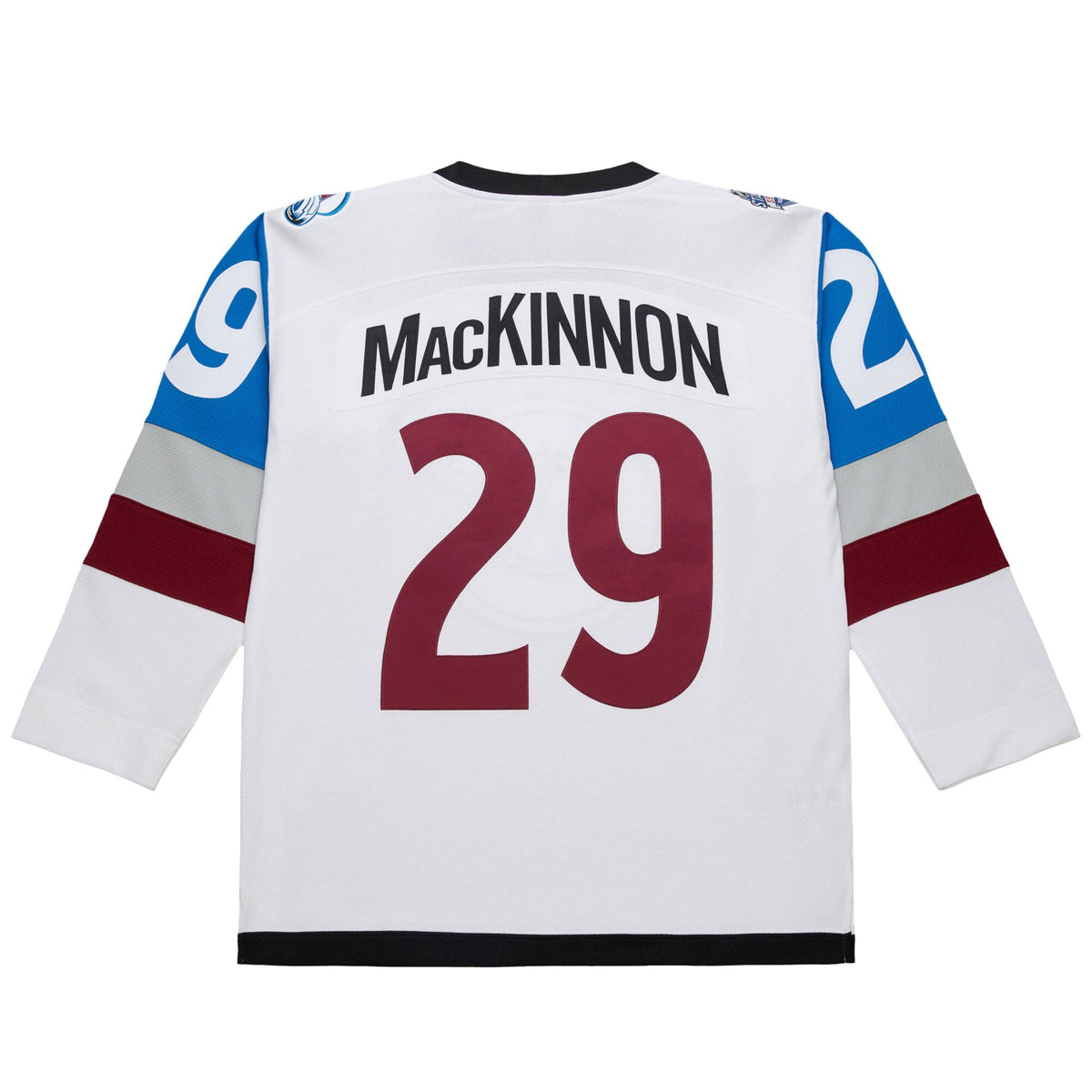 Colorado Avalanche Nathan MacKinnon White 2016-17 Power Play Jersey product image 4, provided for visual reference and