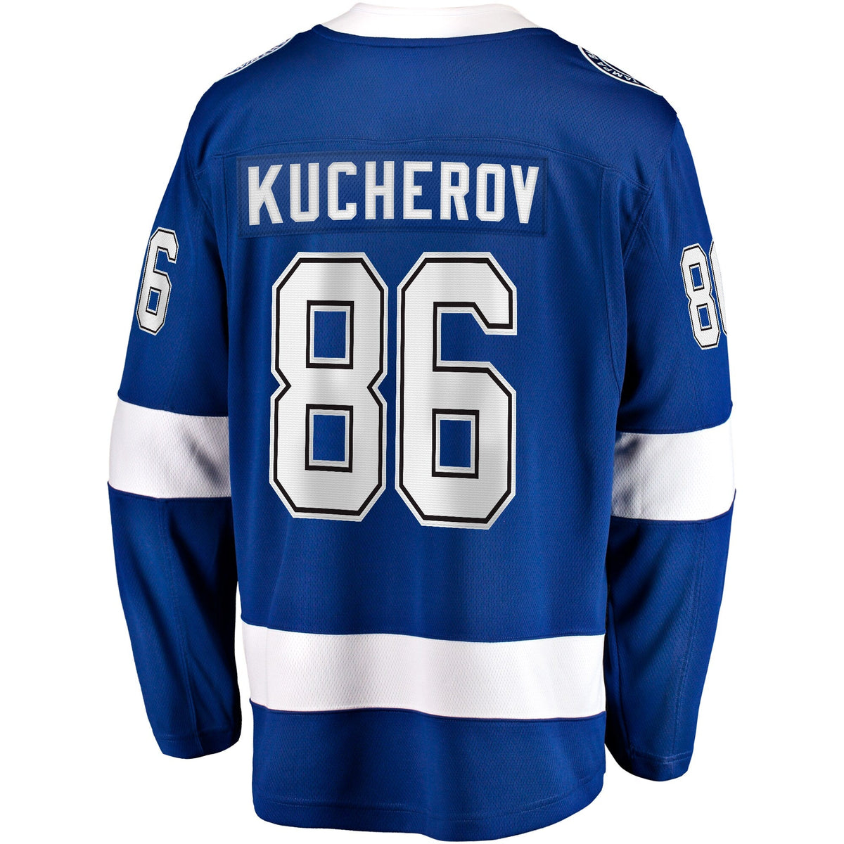 Tampa Bay Lightning Nikita Kucherov Blue Home Breakaway Jersey product image 4, provided for visual reference and product