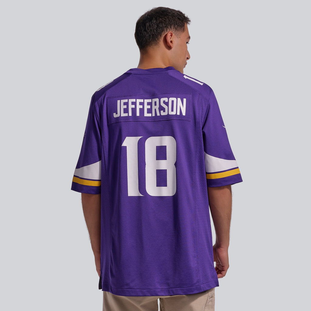 Minnesota Vikings Justin Jefferson Purple Player Game Jersey product image 4, provided for visual reference and product