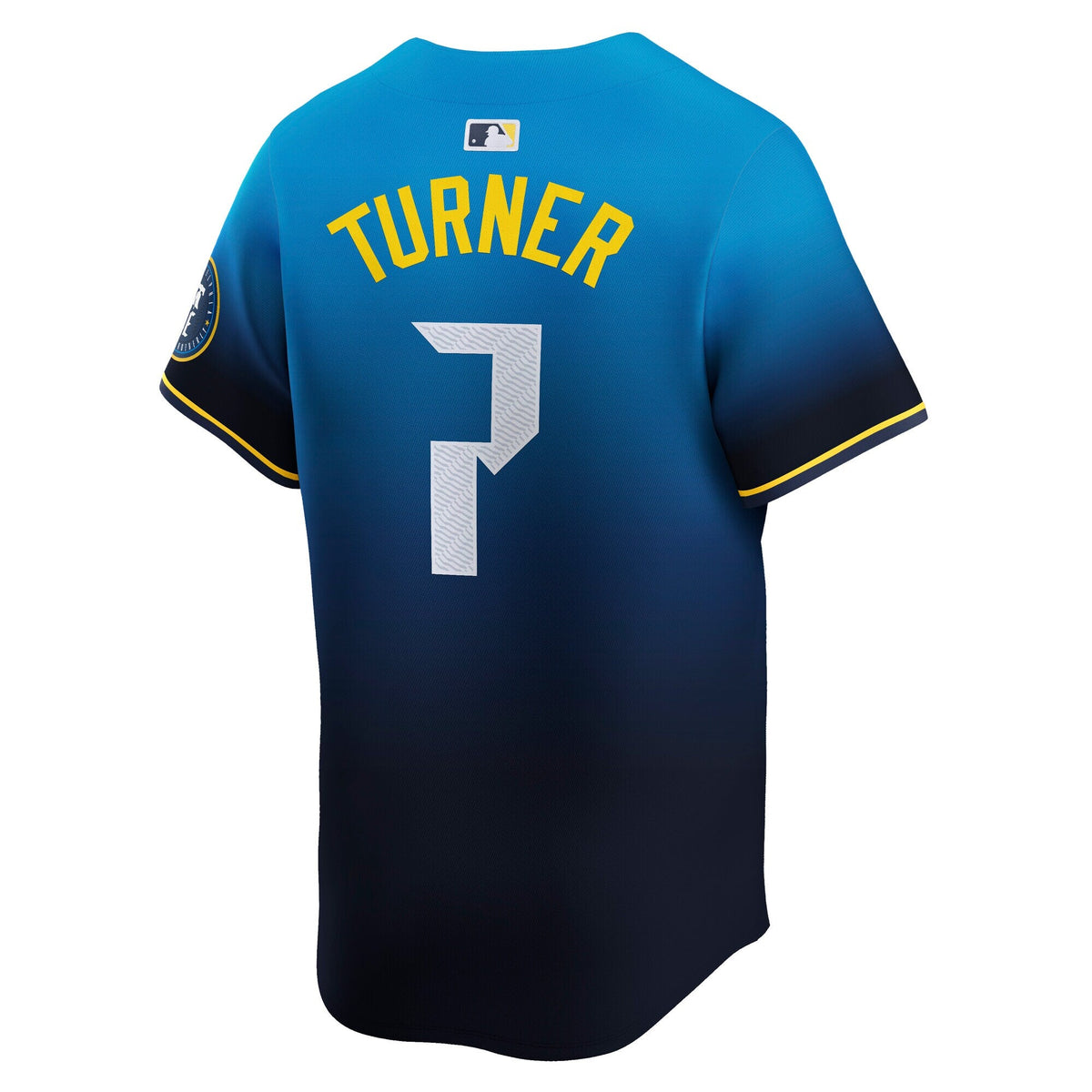 Philadelphia Phillies Trea Turner Blue City Connect Limited Player Jersey product image 4, provided for visual reference and