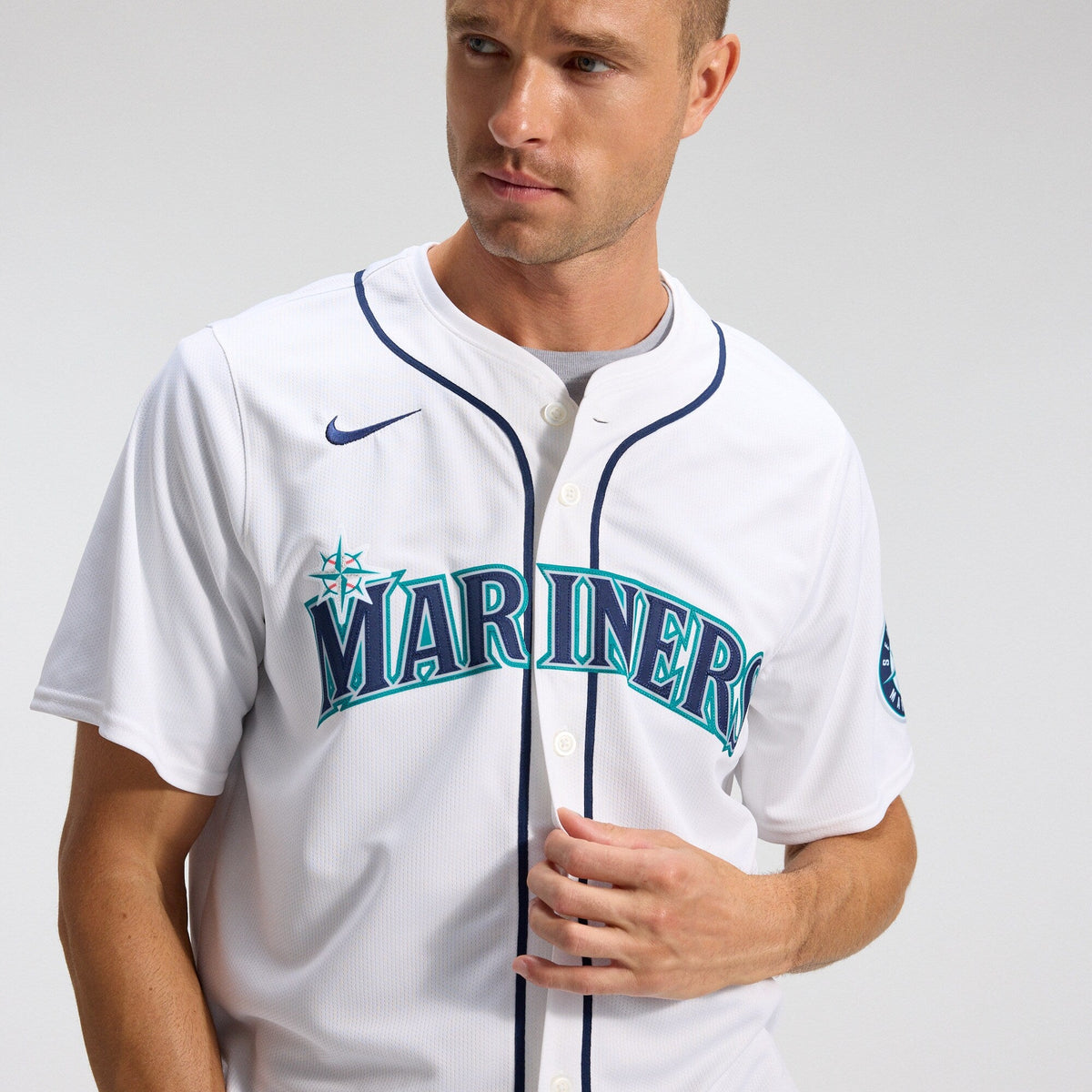 Seattle Mariners Cal Raleigh White Home Limited Player Jersey product image 11, provided for visual reference and product