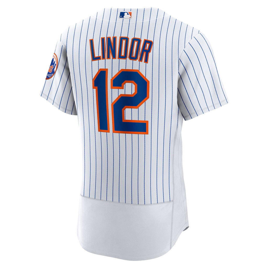 New York Mets Francisco Lindor White Home Authentic Player Jersey product image 8, provided for visual reference and product