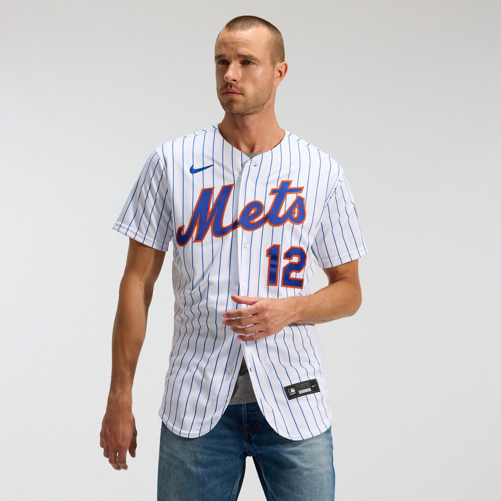 New York Mets Francisco Lindor White Home Authentic Player Jersey product image 3, provided for visual reference and product