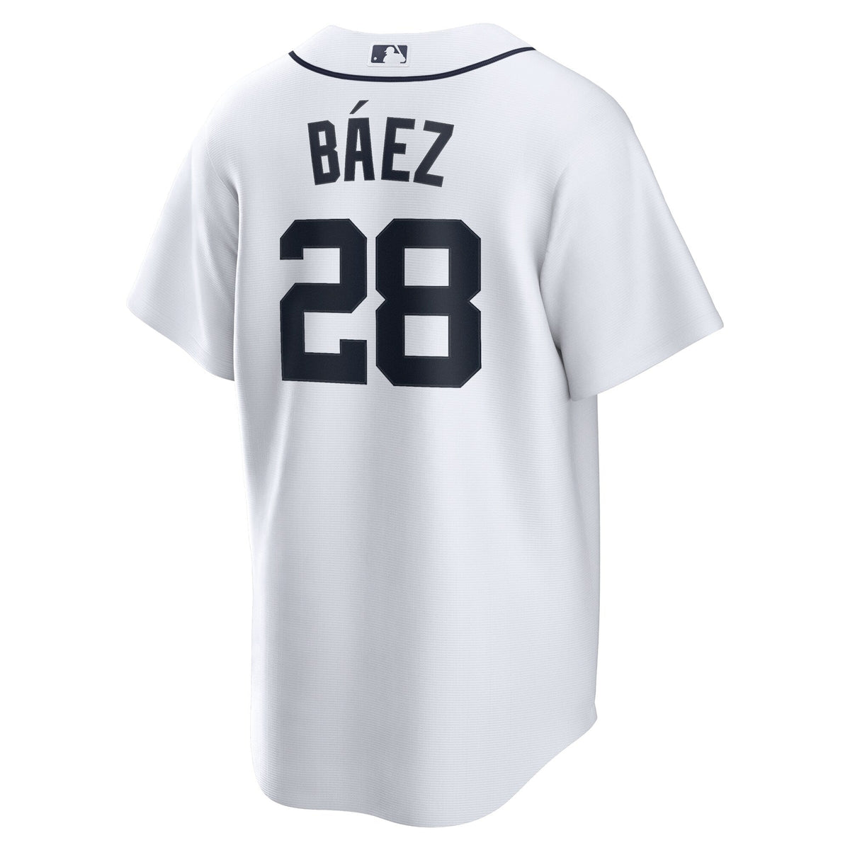 Detroit Tigers Javier Baez White Home Replica Player Jersey product image 4, provided for visual reference and product