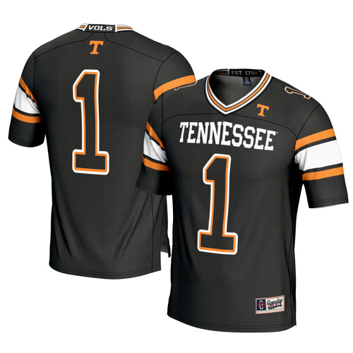 #1 Tennessee Volunteers Football Jersey - Black product image 1, provided for visual reference and product detail review