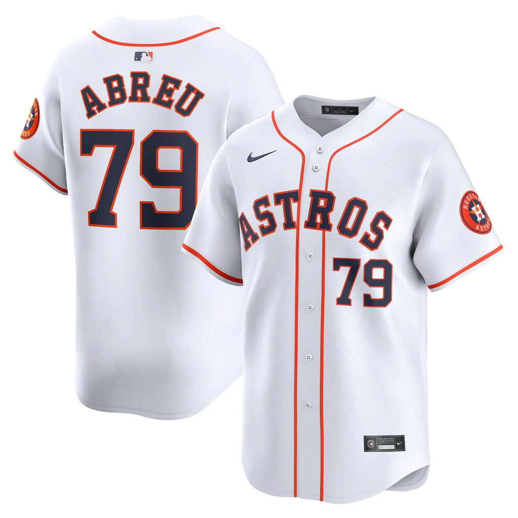 Houston Astros Jose Abreu White Home Limited Player Jersey product image 1, provided for visual reference and product detail