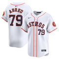 Houston Astros Jose Abreu White Home Limited Player Jersey product image 1, provided for visual reference and product detail