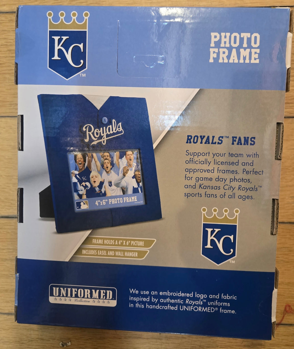 Kansas City Royals 4x6 photo frame with jersey material product image 2