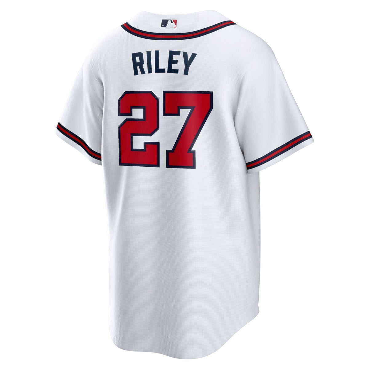 Atlanta Braves Austin Riley White Home Replica Player Jersey product image 4, provided for visual reference and product
