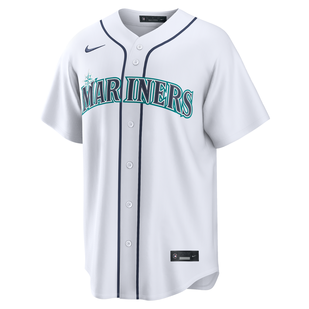 Seattle Mariners Colt Emerson White Home Replica Jersey product image 5, provided for visual reference and product detail