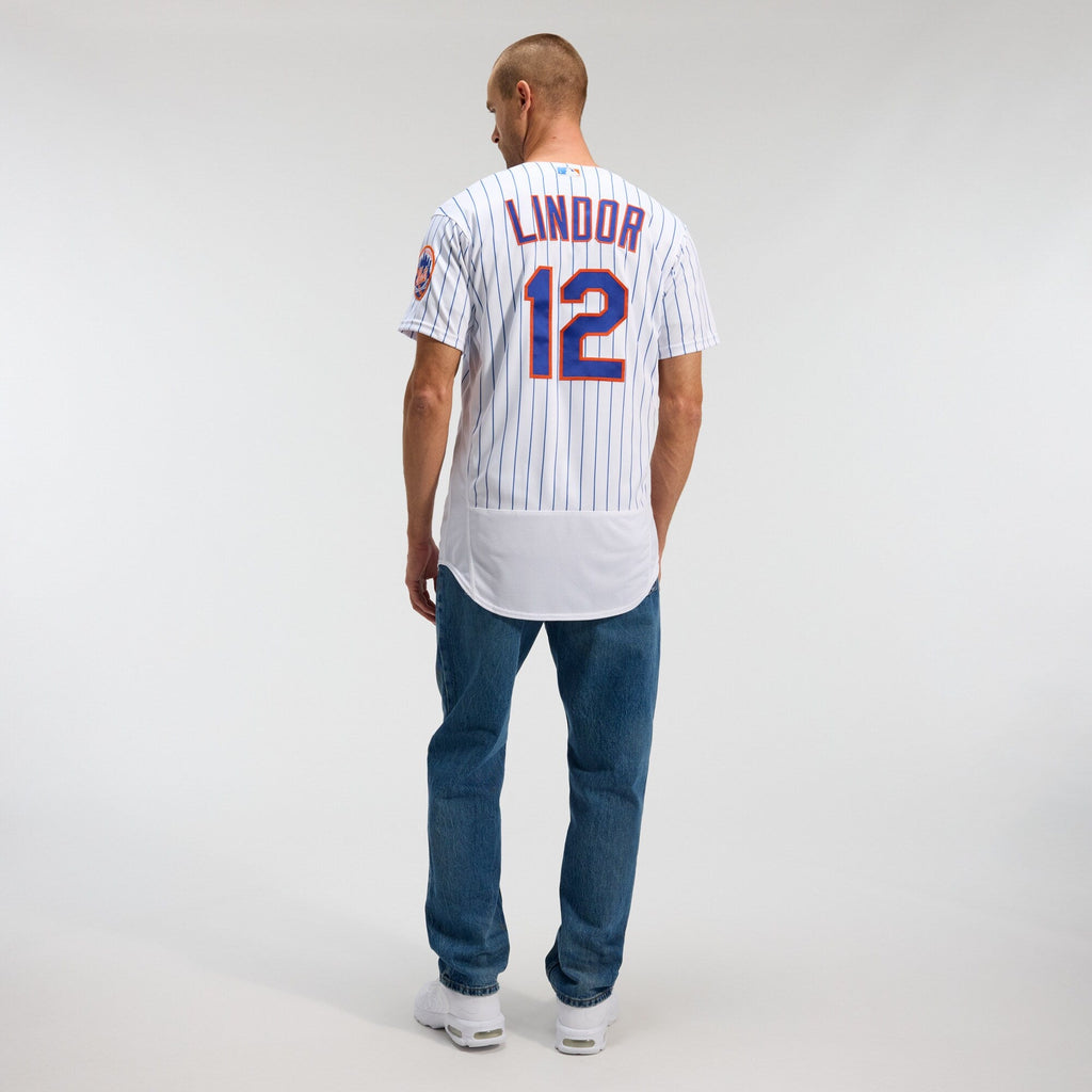 New York Mets Francisco Lindor White Home Authentic Player Jersey product image 6, provided for visual reference and product
