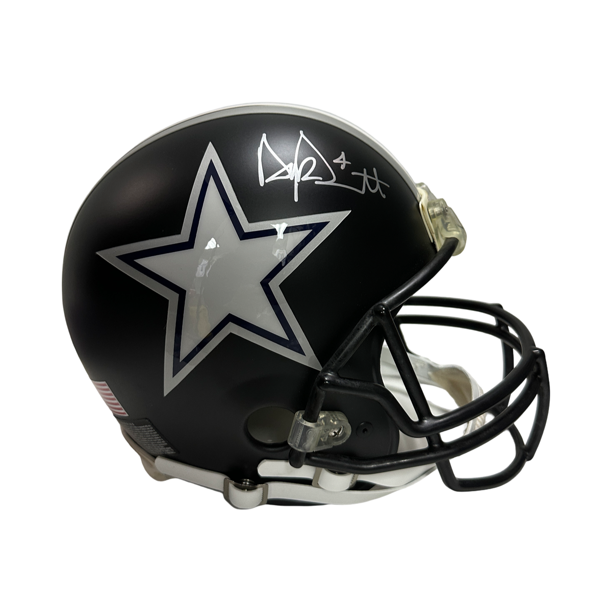 Dak Prescott Autographed Dallas Cowboys Ridell Custom Authentic Helmet JSA product image 1, provided for visual reference