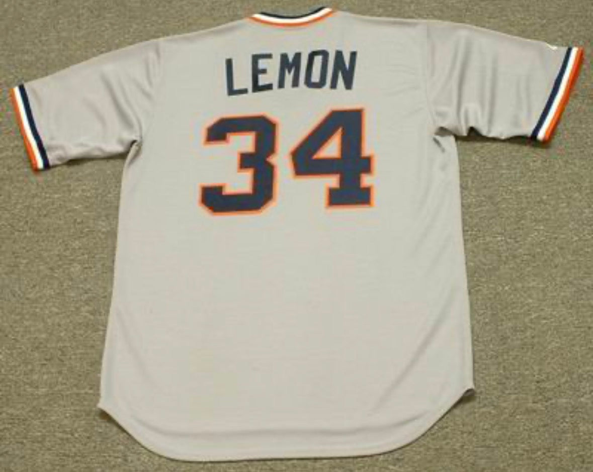 Chet Lemon Detroit Tigers Official MLB Majestic Jersey gray product image 1