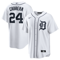 Detroit Tigers Miguel Cabrera White Home Retired Player Replica Jersey product image 1, provided for visual reference and