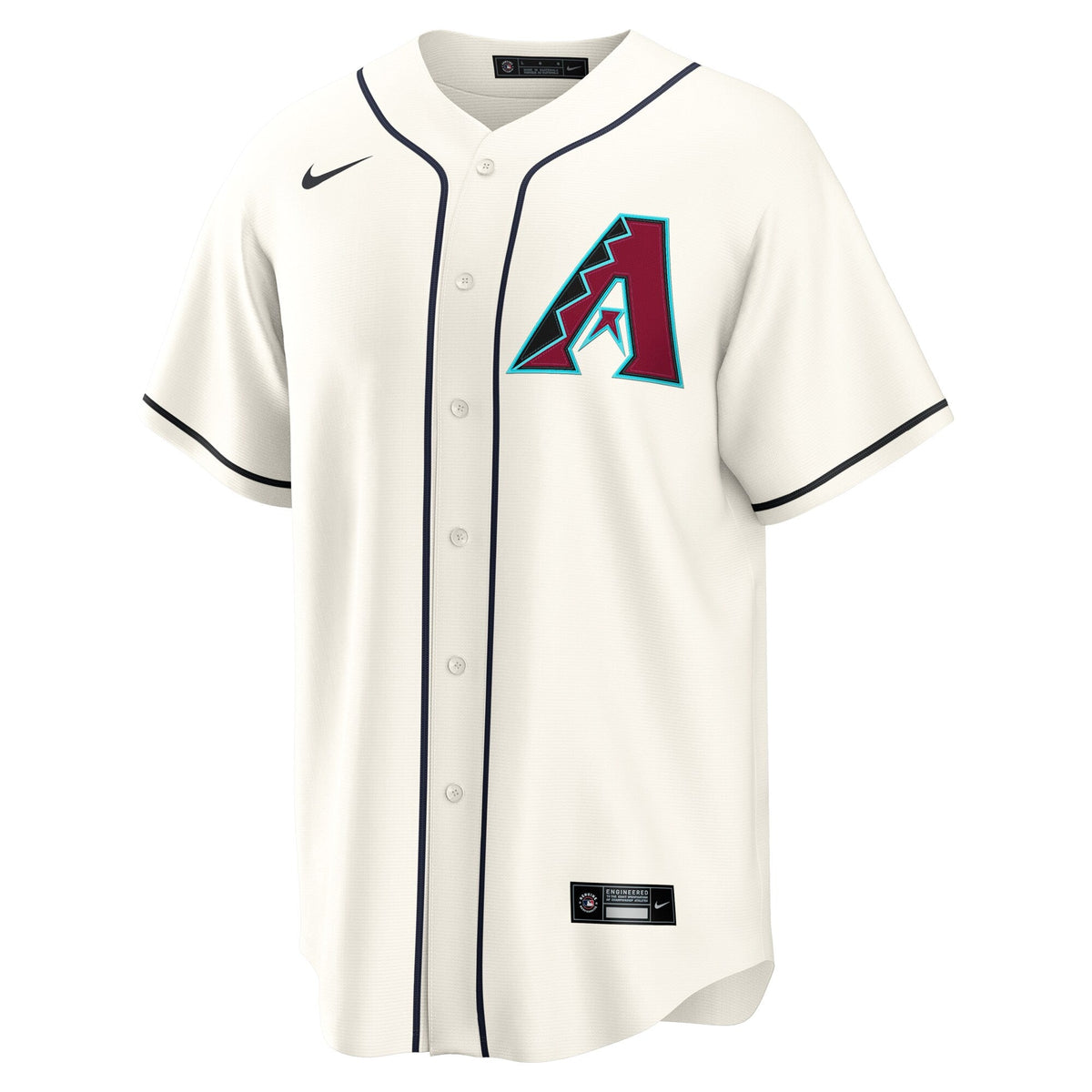 Arizona Diamondbacks Cream Home Custom Replica Jersey product image 3, provided for visual reference and product detail
