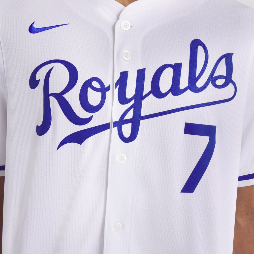 Kansas City Royals Bobby Witt Jr. White Home Limited Player Jersey product image 12, provided for visual reference and