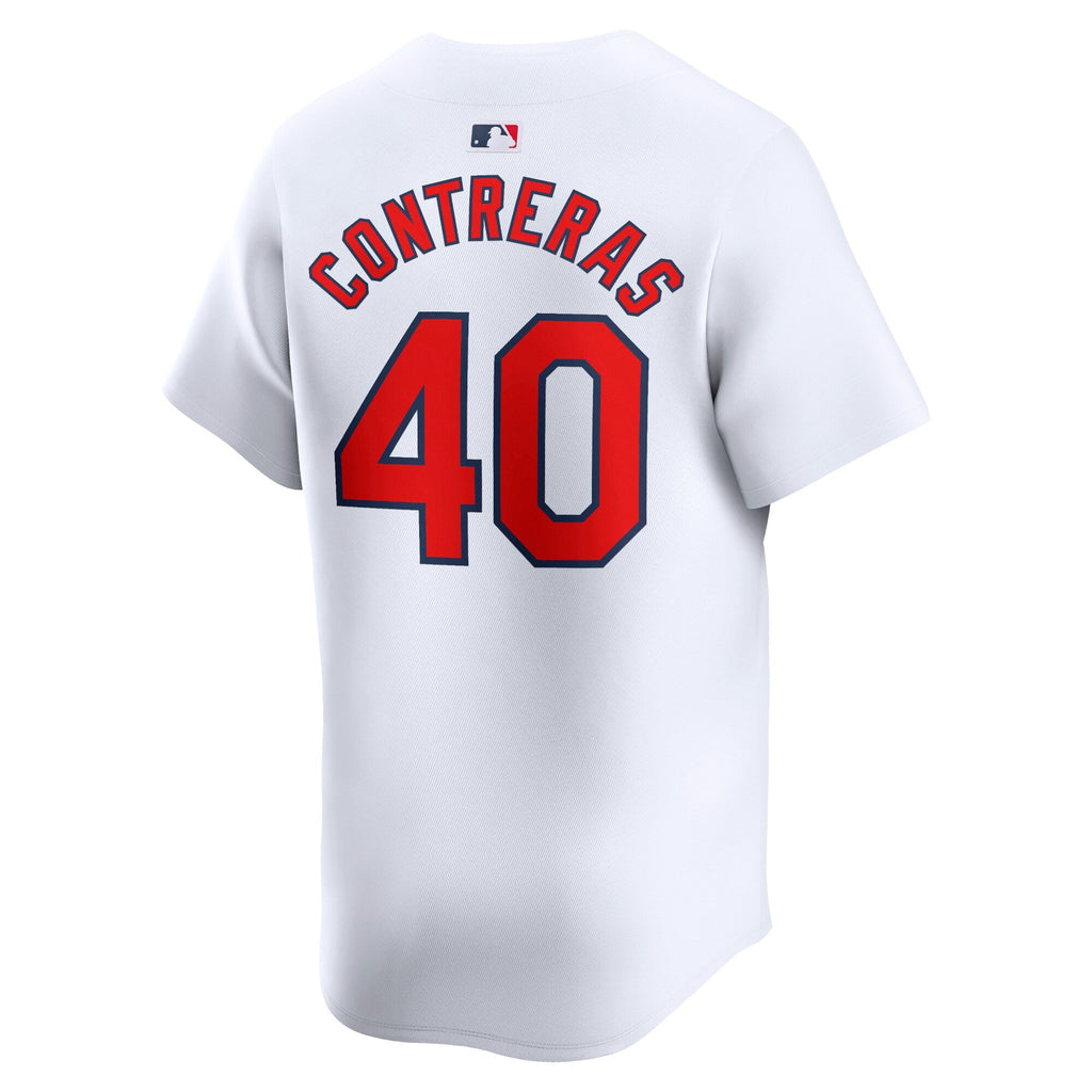 St. Louis Cardinals Willson Contreras White Home Limited Player Jersey product image 4, provided for visual reference and