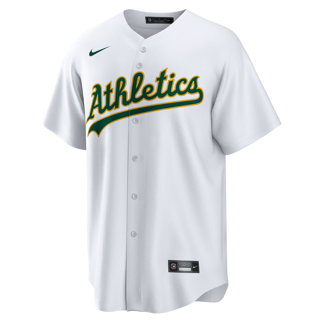 Athletics White Home Blank Replica Jersey product image 3, provided for visual reference and product detail review