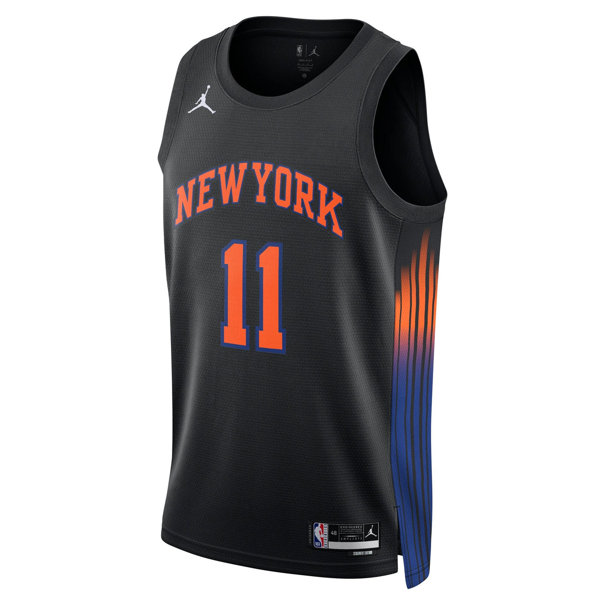 New York Knicks Statement Edition Jersey - Black - Jalen Brunson product image 3, provided for visual reference and product