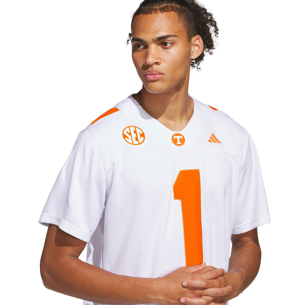White Tennessee Volunteers Away Premier Jersey product image 6, provided for visual reference and product detail review