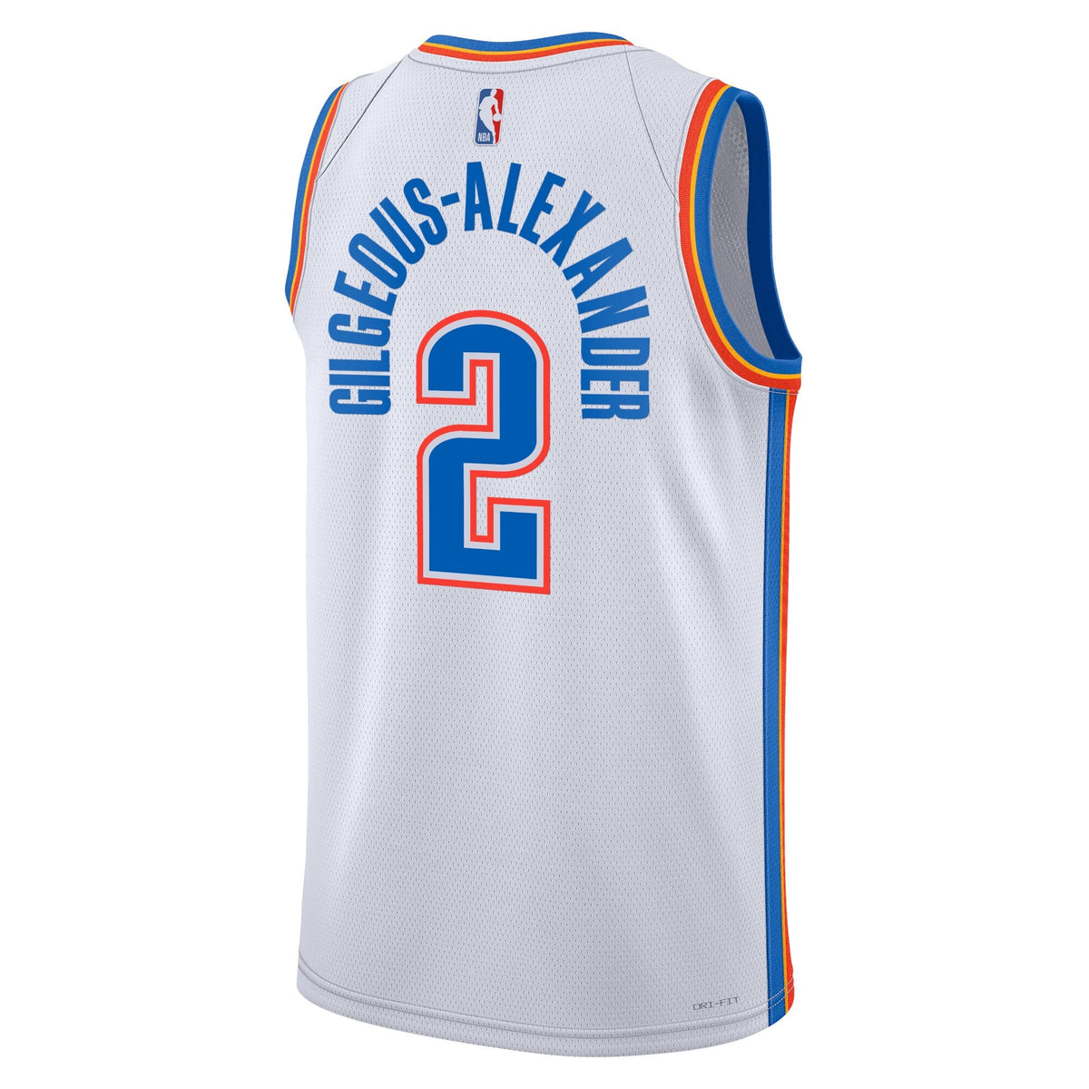 Oklahoma City Thunder Association Edition Swingman Jersey - White - Shai Gilgeous-Alexander product image 3, provided for