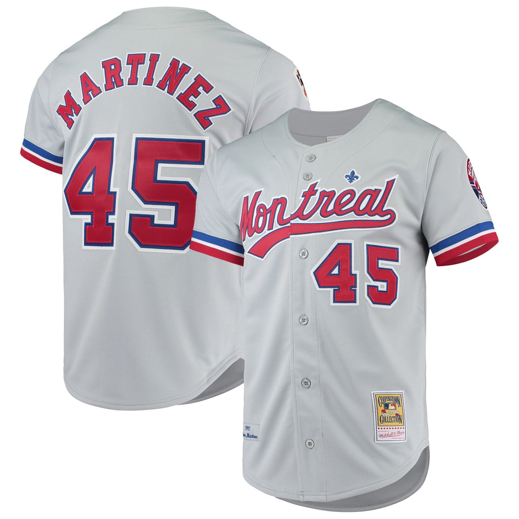 Montreal Expos Pedro Martinez Gray Cooperstown Collection Authentic Jersey product image 1, provided for visual reference