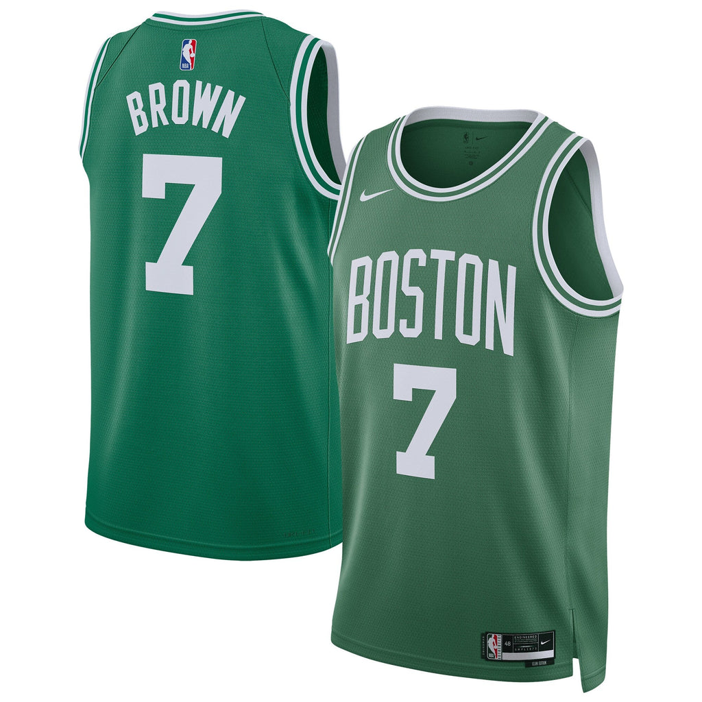 Boston Celtics Replica Icon Swingman Jersey - Jaylen Brown product image 1, provided for visual reference and product detail