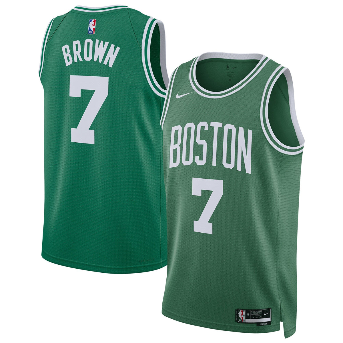 Boston Celtics Replica Icon Swingman Jersey - Jaylen Brown product image 1, provided for visual reference and product detail