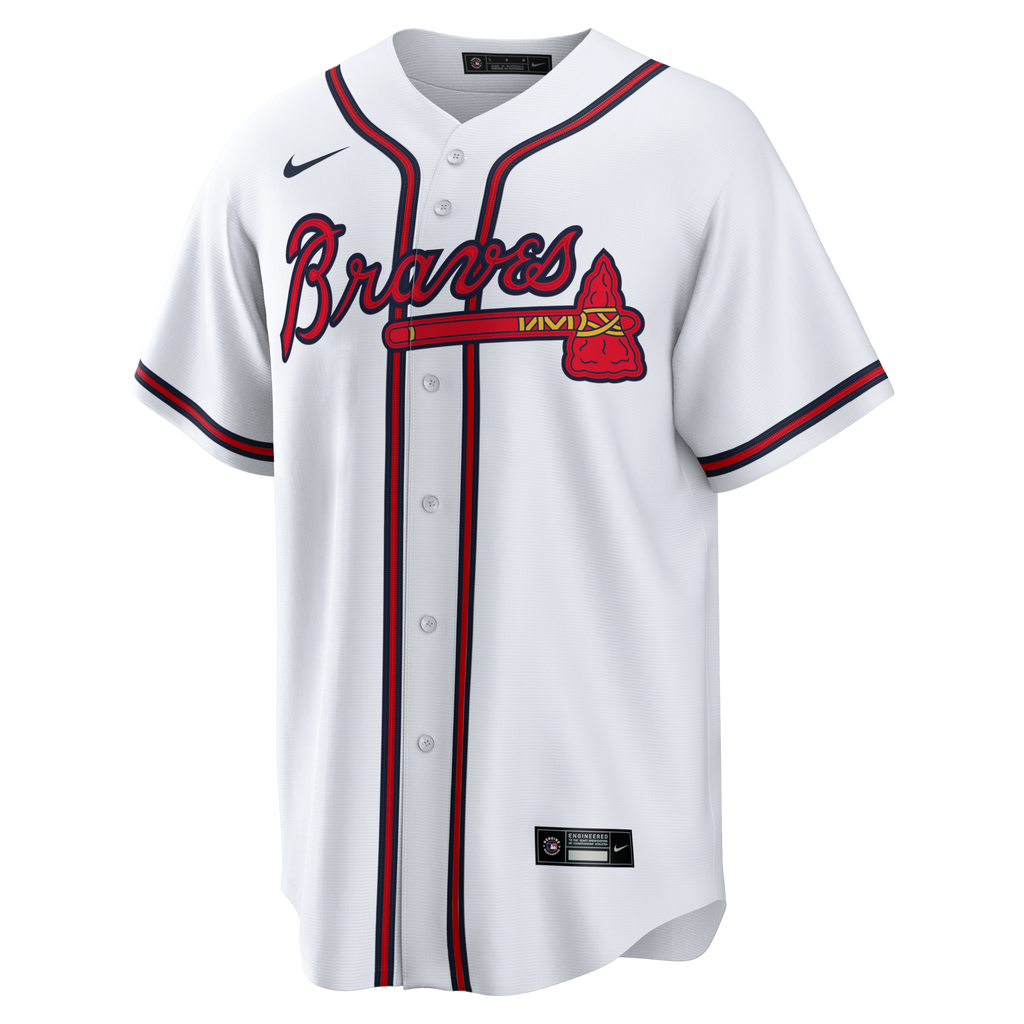 Atlanta Braves Greg Maddux White Home Retired Player Replica Jersey product image 3, provided for visual reference and