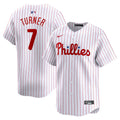 Philadelphia Phillies Trea Turner White Home Limited Player Jersey product image 1, provided for visual reference and