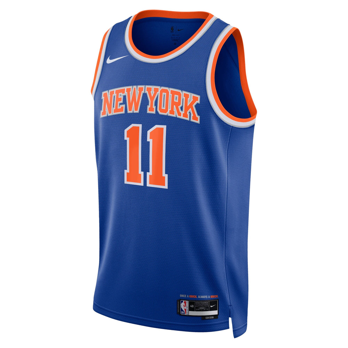 New York Knicks Icon Edition Swingman Jersey - Blue - Jalen Brunson product image 2, provided for visual reference and