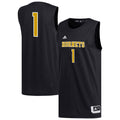 #1 Alabama State Hornets Replica Basketball Jersey - Black product image 1, provided for visual reference and product detail